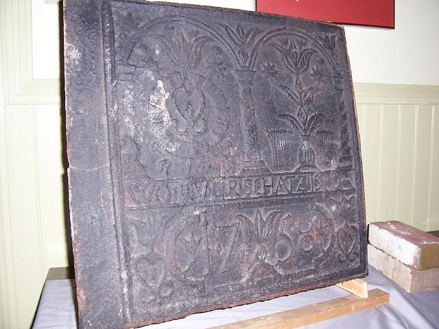 Baron Stiegel stove plate photo