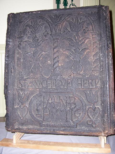 Baron Stiegel stove plate photo